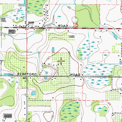 Topographic Map of Overstreet Acres, FL