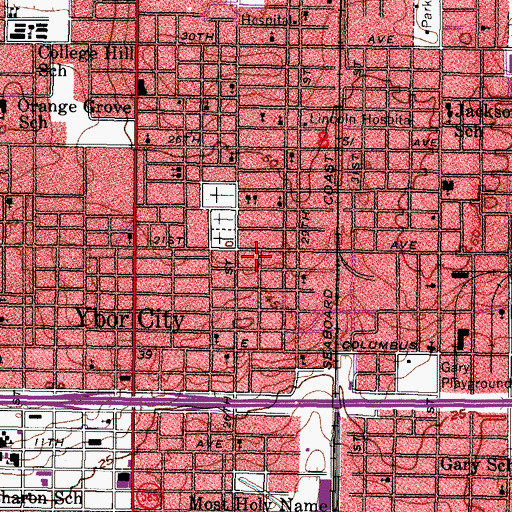 Topographic Map of Ownahome, FL