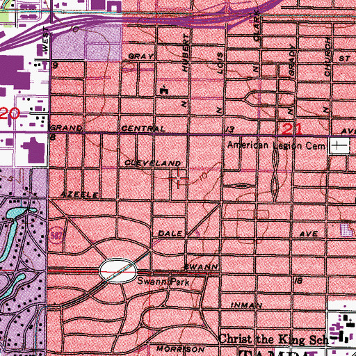 Topographic Map of Palm Park, FL