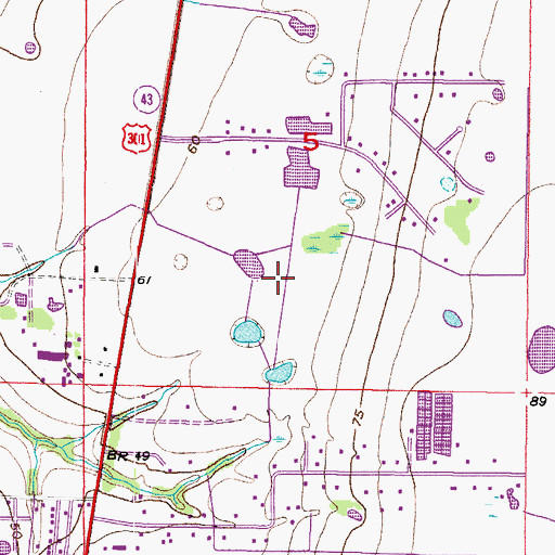 Topographic Map of Panther Trace, FL