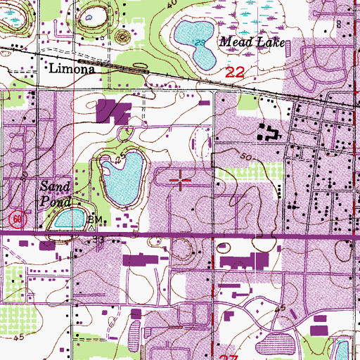 Topographic Map of Parkland, FL