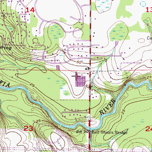 Topographic Map of Parkland Estates East, FL