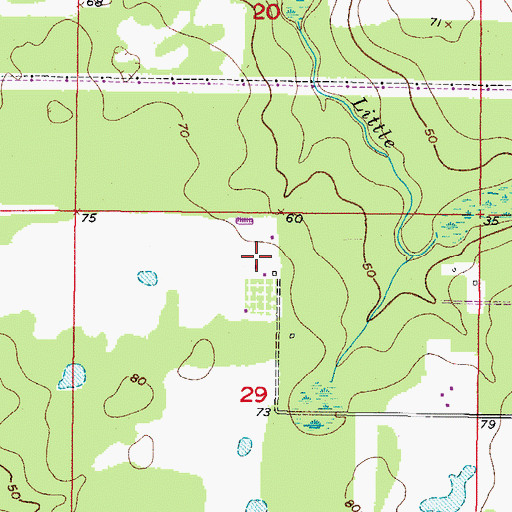 Topographic Map of Parkside Village, FL