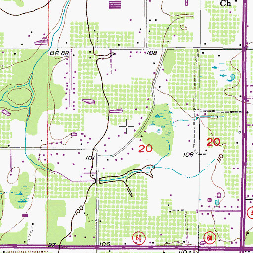 Topographic Map of Parrish, FL