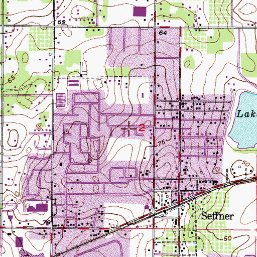Topographic Map of Pats, FL