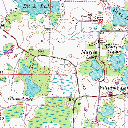 Topographic Map of Patterson Road, FL