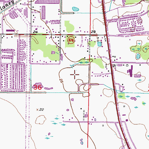 Topographic Map of Pavilion Phase 2, FL