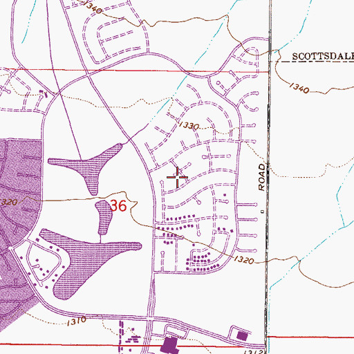 Topographic Map of El Paseo, AZ