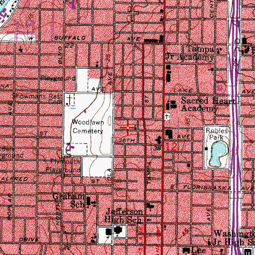 Topographic Map of Pickron, FL