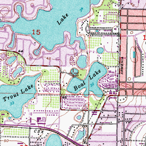 Topographic Map of Weatherby, FL