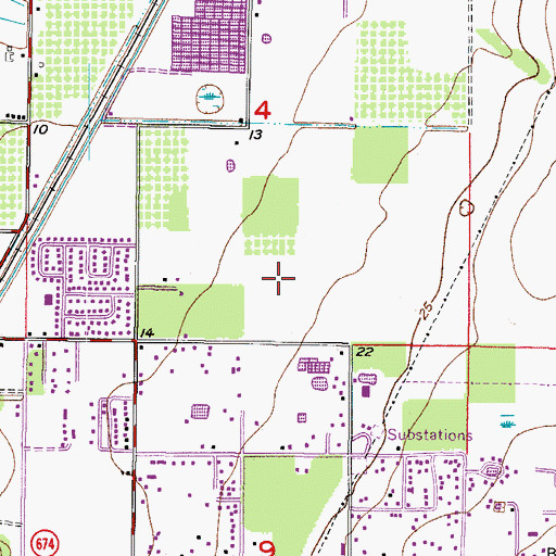 Topographic Map of Wellington South at Bay Park, FL