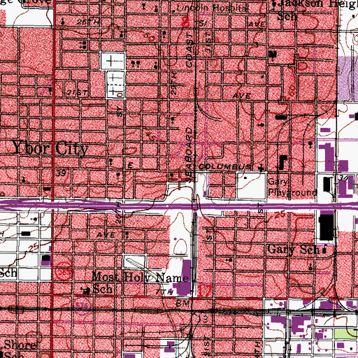 Topographic Map of Wells, FL