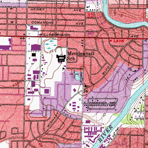 Topographic Map of Wellswood, FL