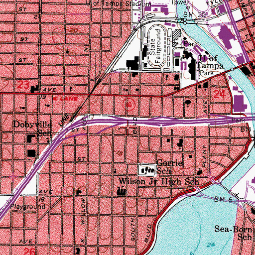 Topographic Map of West End, FL