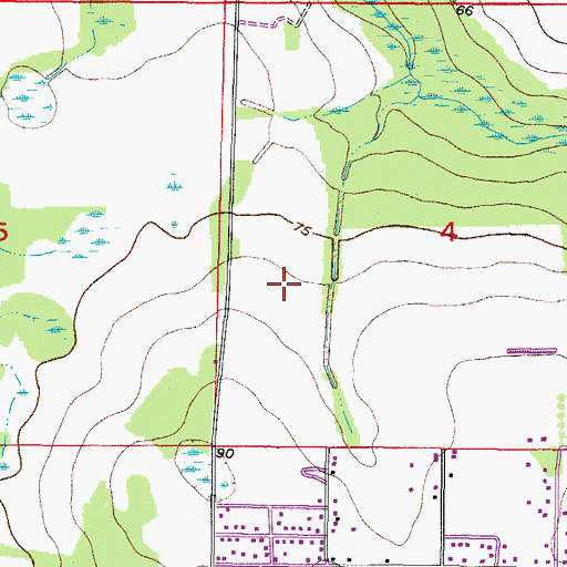 Topographic Map of West Lake Farms, FL