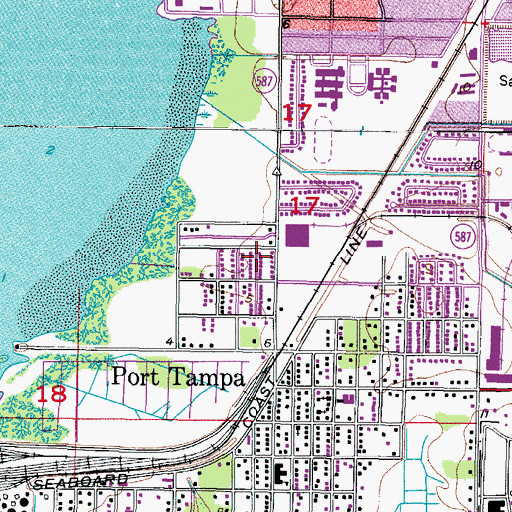 Topographic Map of West Port, FL