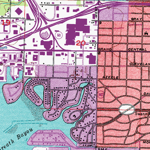 Topographic Map of West Shore Crest, FL