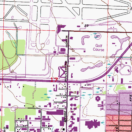 Topographic Map of West Shore Estates, FL