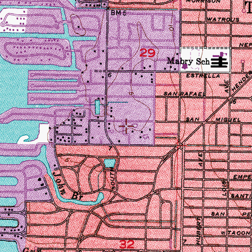 Topographic Map of West Shore Manor, FL