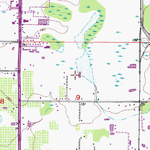 Topographic Map of West Texas Acres, FL