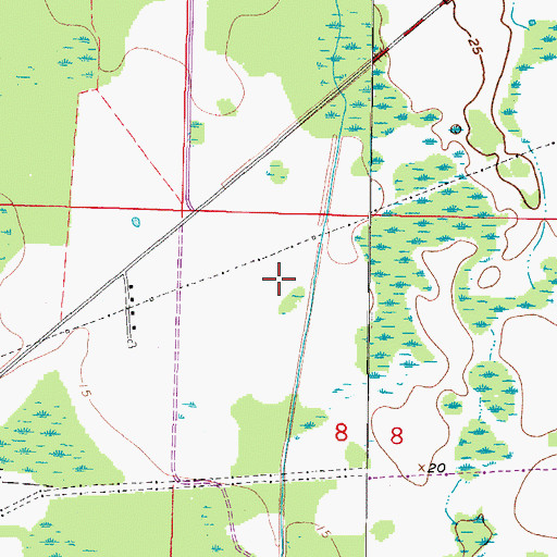 Topographic Map of Westchester, FL
