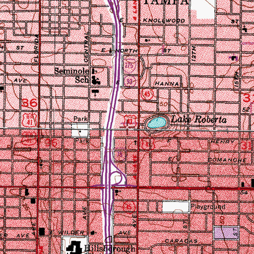 Topographic Map of Westmoreland Place, FL