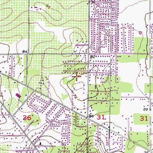Topographic Map of Wexford Green, FL