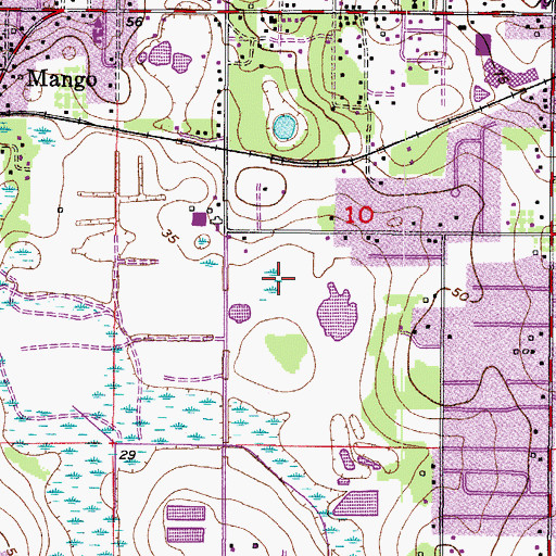 Topographic Map of Wheelers Landing, FL