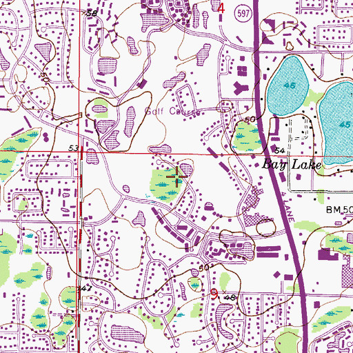 Topographic Map of Whisper Sound, FL