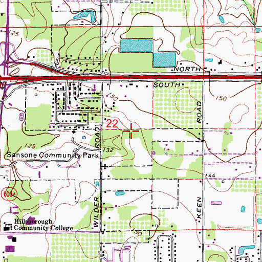 Topographic Map of Wilder Reserve, FL