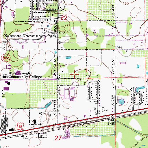 Topographic Map of Wilder Trace, FL