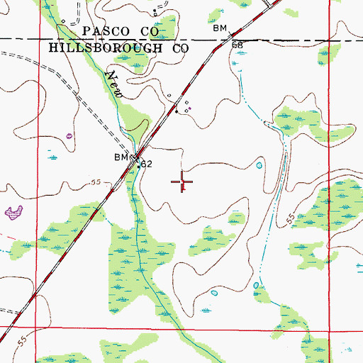 Topographic Map of Wilderness Crossings, FL