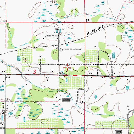 Topographic Map of Windcall, FL