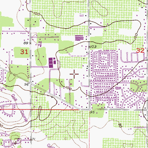 Topographic Map of Windcrest Commons, FL