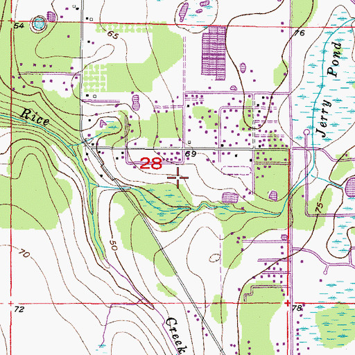 Topographic Map of Wurster Estates, FL