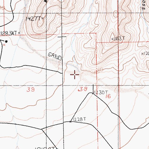 Topographic Map of Rustler Canyon, CA