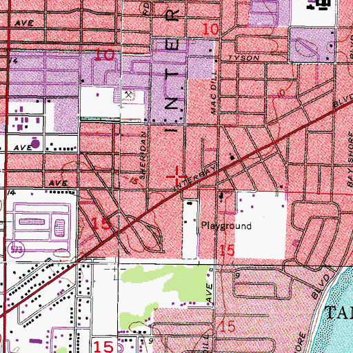 Topographic Map of Savannah Court, FL