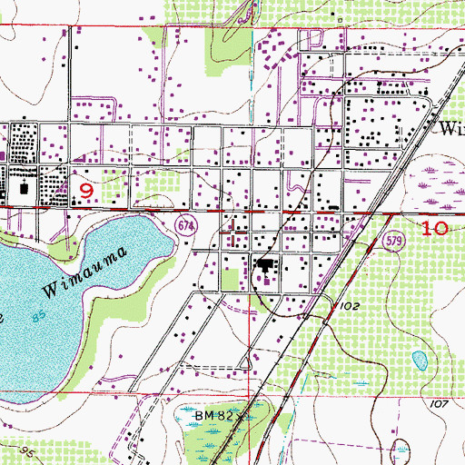 Topographic Map of Scarboro, FL
