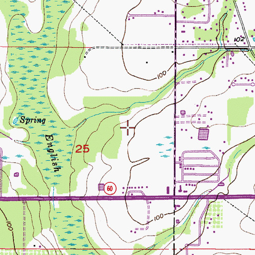 Topographic Map of Scott Place, FL