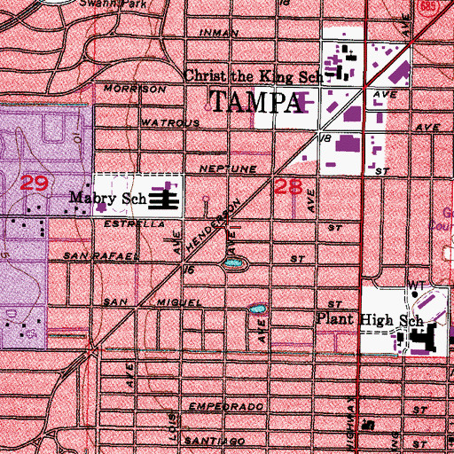Topographic Map of Seldomridge, FL