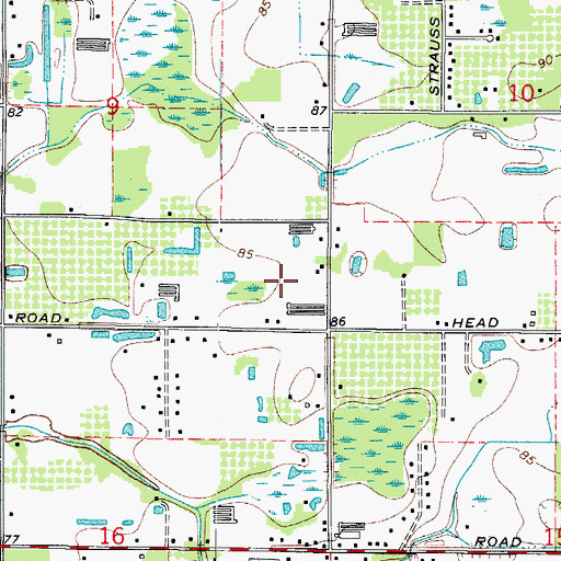 Topographic Map of Serralles, FL