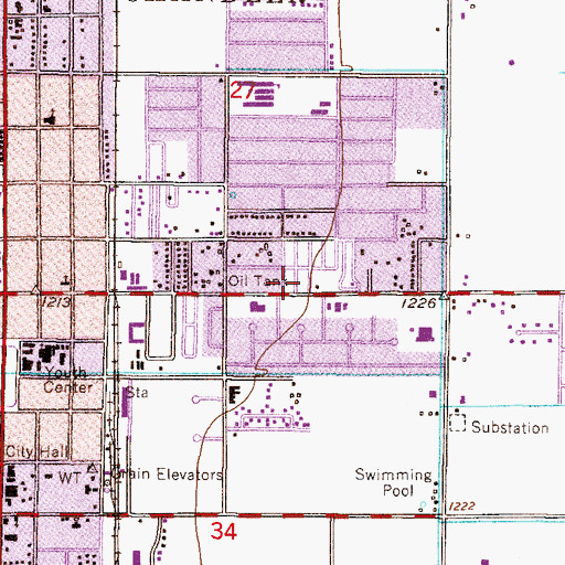 Topographic Map of Elmwood Trailer Park, AZ