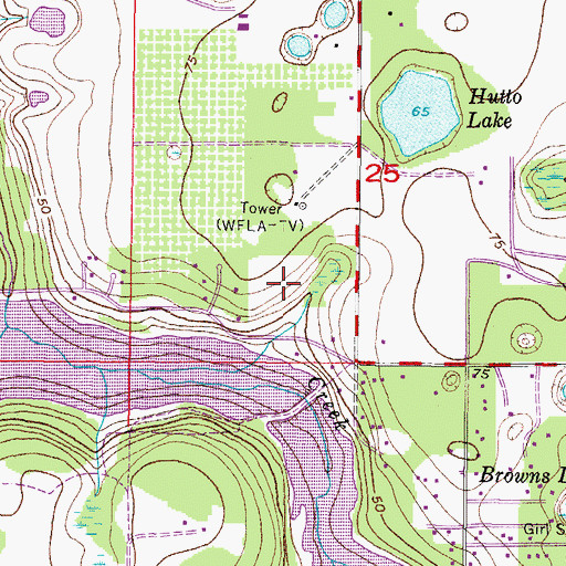 Topographic Map of Shadow Ridge, FL