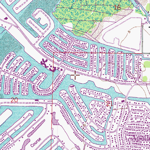 Topographic Map of Shagos Bay, FL