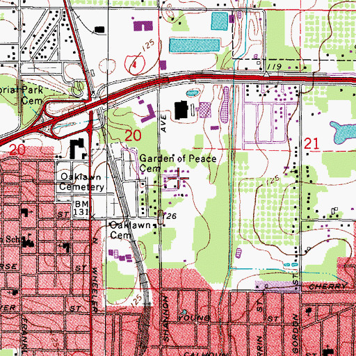 Topographic Map of Shannon Terrace, FL