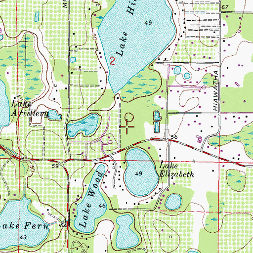 Topographic Map of Shapiro, FL