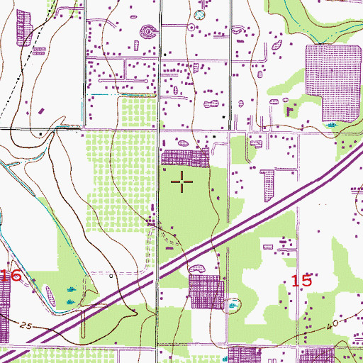 Topographic Map of Shooks Folly, FL