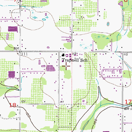 Topographic Map of Shupard Estates, FL
