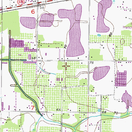 Topographic Map of Sierra Estates, FL