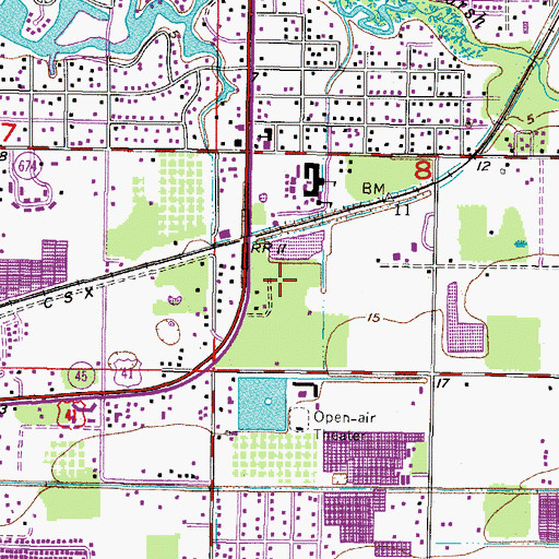 Topographic Map of Sill Manor, FL